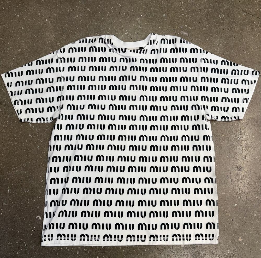 Miu Miu Print Cotton T-Shirt